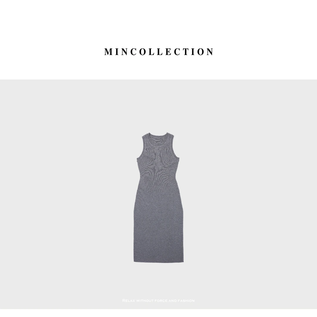 【年终折扣】羊毛背心裙/春夏显瘦无袖全羊毛针织连衣裙30487