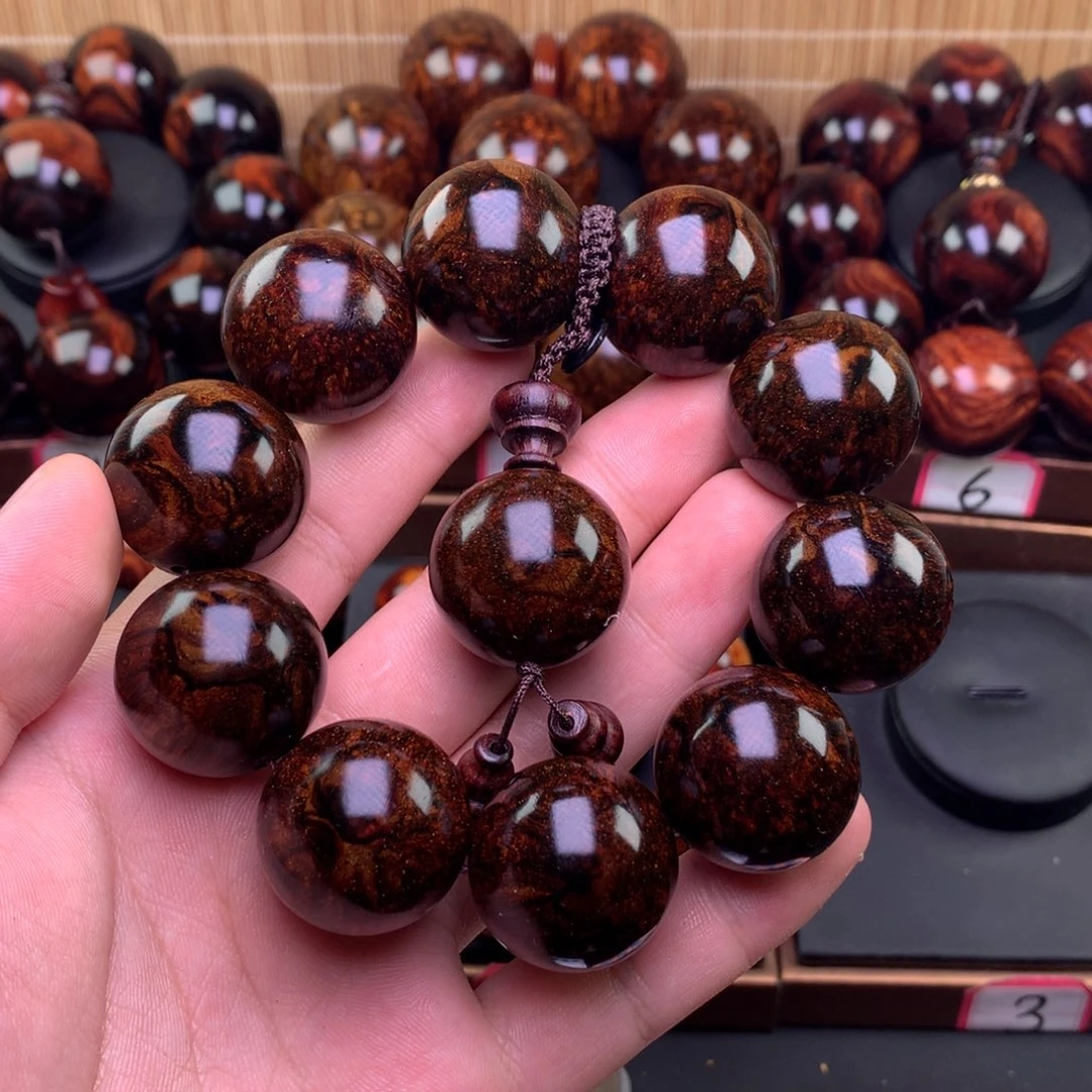 q***n黄花梨/降香黄檀黄花梨紫油梨手串