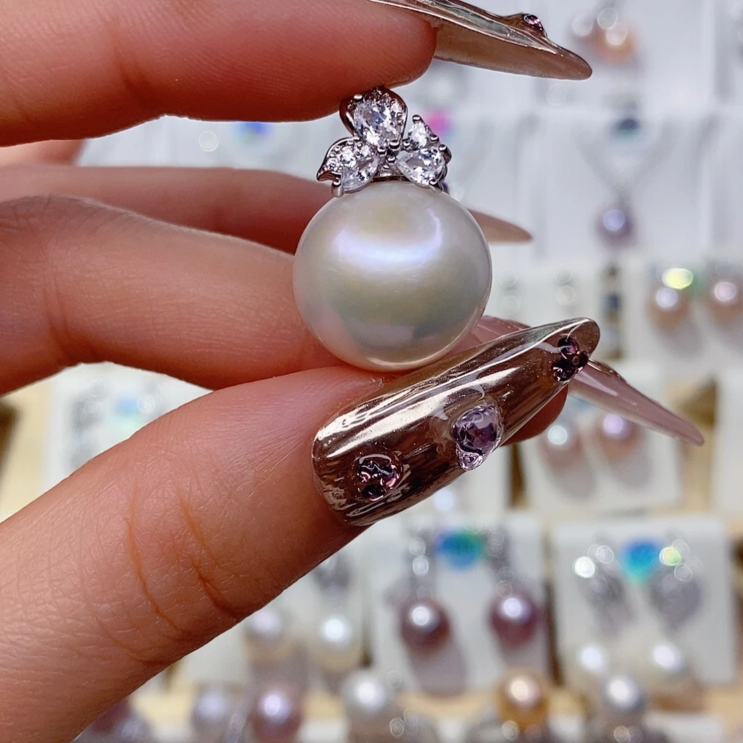 小***熙淡水珍珠吊坠(赠链)银S925镶嵌16➕