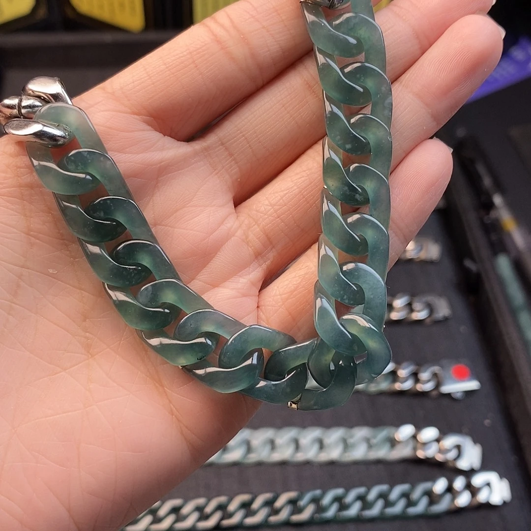 翡翠未镶嵌手链翡翠sl