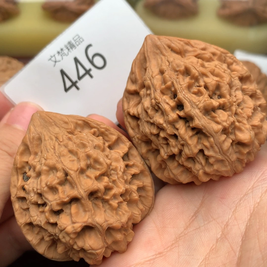 文玩核桃把件44全品官帽