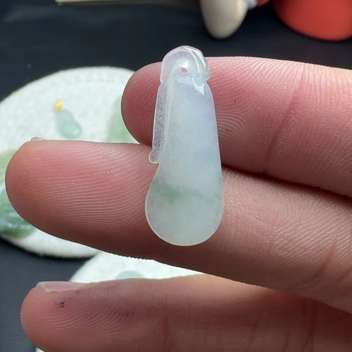 翡翠未镶嵌耳饰62