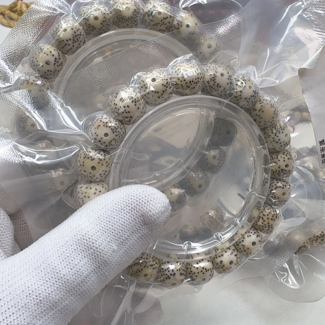 星月菩提手串30白星月12单圈氧化
