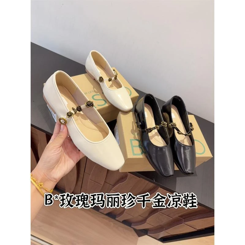 法式玛丽珍浅口单鞋女