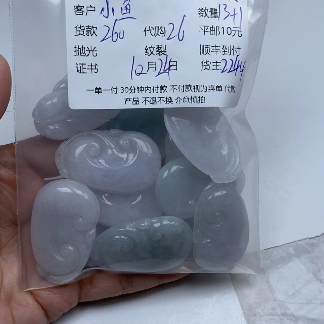 小***鱼翡翠未镶嵌颈饰翡翠