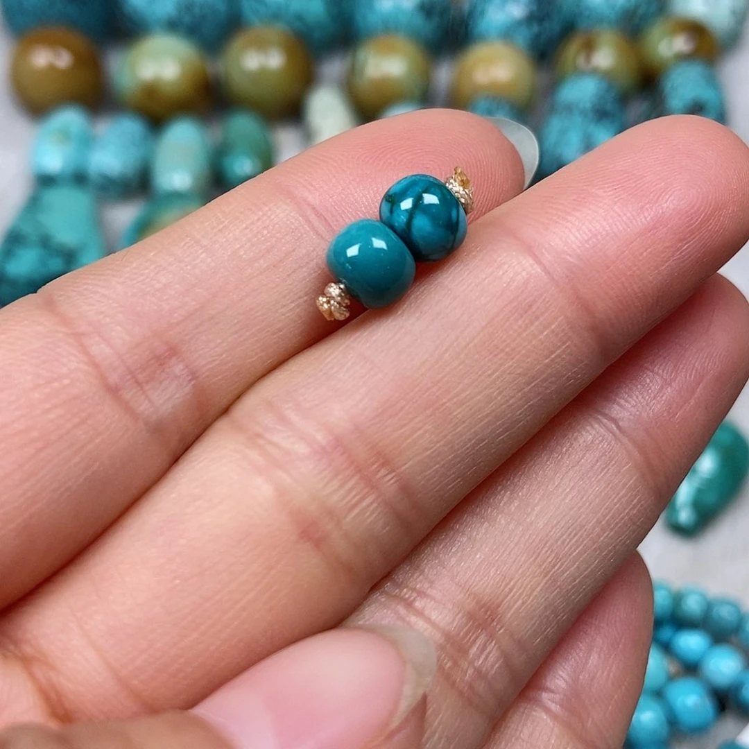 未镶嵌绿松石珠宝半成品