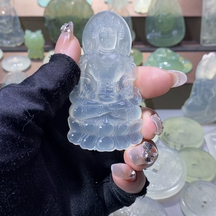 岫玉吊坠未镶嵌芋**比吊坠