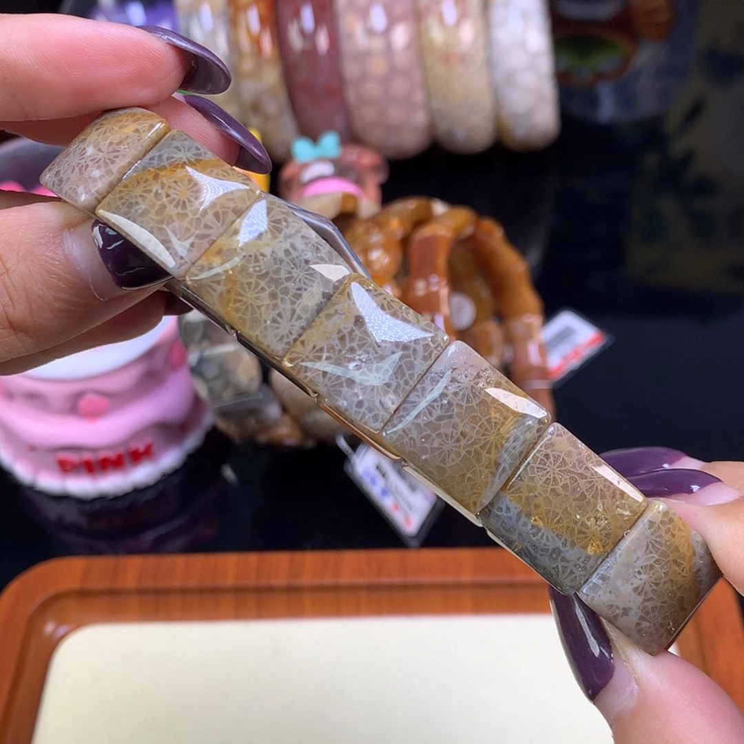 【闪购商品】颈饰未镶嵌硅化珊瑚（珊瑚玉）福利200漏128（34号）