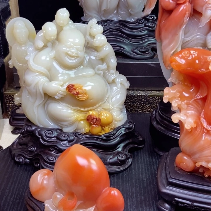 开***了寿山石八方来财………………