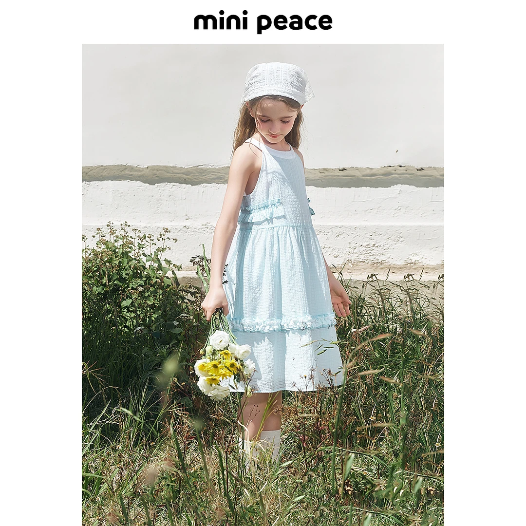 【时尚系列】太平鸟童装女童连衣裙儿童舒适背心裙夏季简约裙子