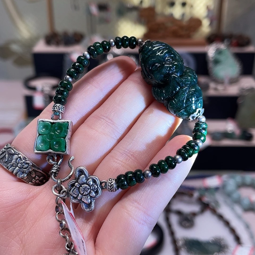 足银复古纯银手链