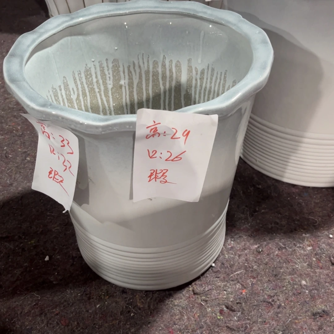 小号喇叭花两个花盆