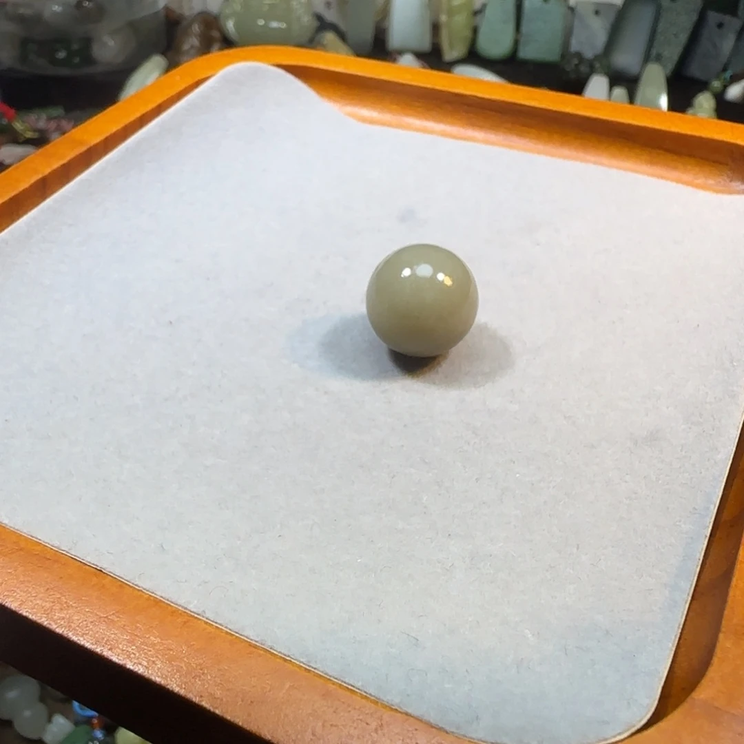 颈饰未镶嵌和田玉16mm且末糖