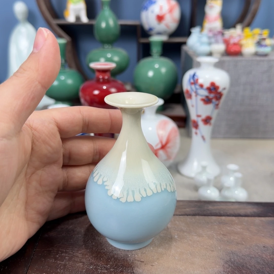 陶瓷手工小花器摆件