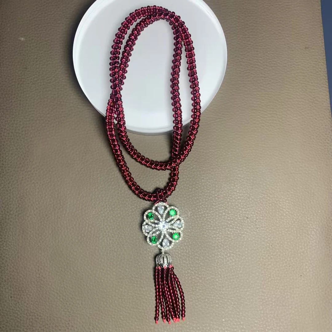 F2609珠宝玉石精选石榴石手串