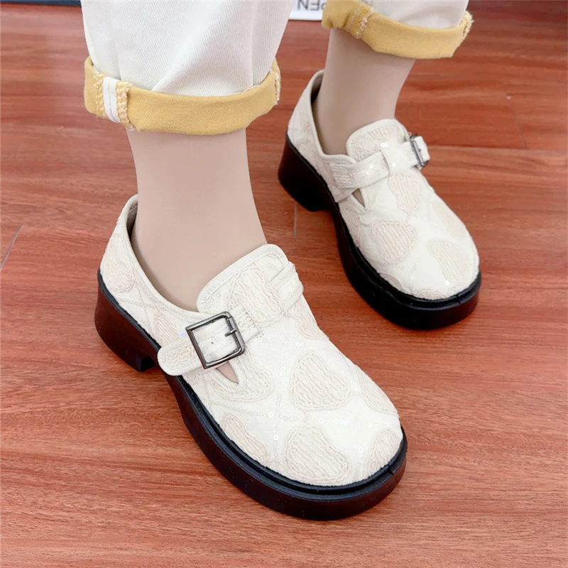 春夏季新中式国风鞋复古厚底玛丽珍高跟鞋轻便舒适百搭女单鞋