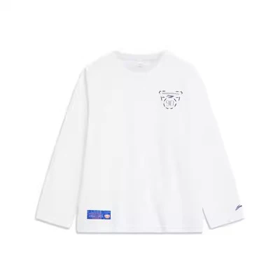 （直播）李宁秋季大童新款舒适透气圆领宽松运动套头长袖T恤YTLT015