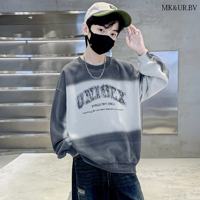 MK&UR.BV儿童装男童秋装卫衣2025新款中大童帅气秋季男孩炸街上衣