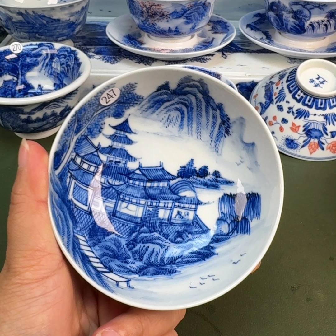 景德镇纯手绘茶具圆圆247