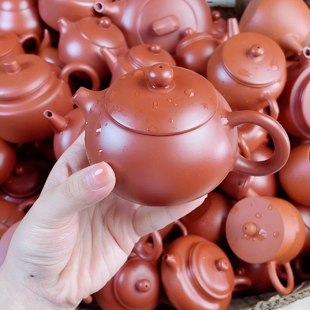 紫砂朱泥壶大西施180