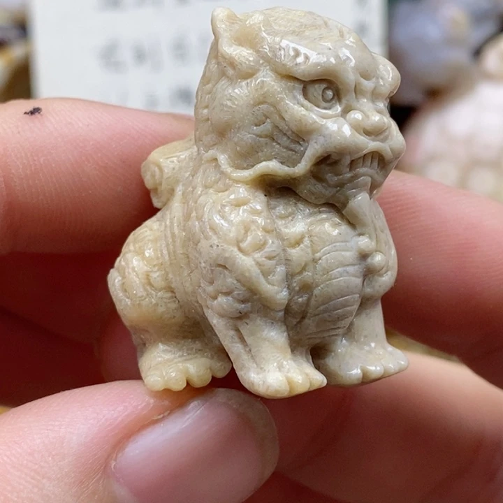 颈饰未镶嵌硅化珊瑚（珊瑚玉）
