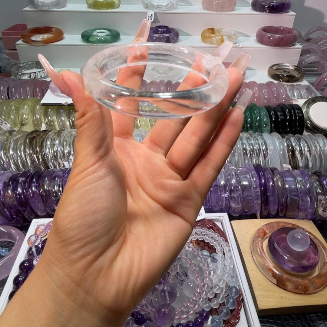 水晶手镯未镶嵌手镯60.6圈口2号