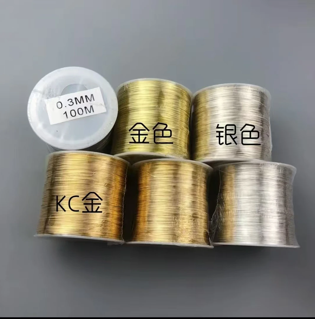 保色铜丝diy发饰配件(满18包邮)