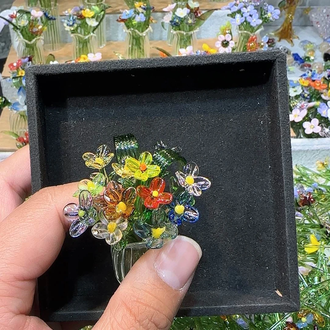 琉璃手工艺品534插花