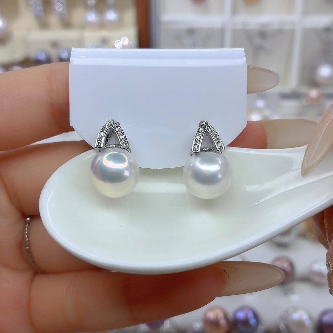 淡水珍珠耳饰未镶嵌F