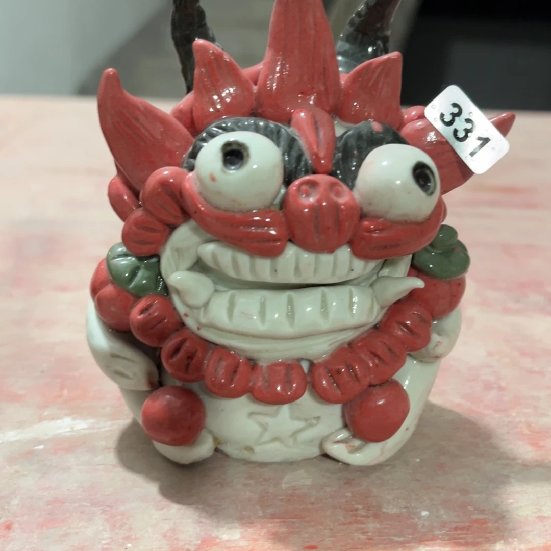 摆件纯手工抽象陶瓷摆件微瑕331