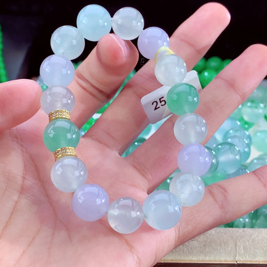 未镶嵌手串翡翠天然缅甸
