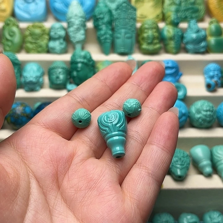 厚***言精工博古三通莲花弟子珠