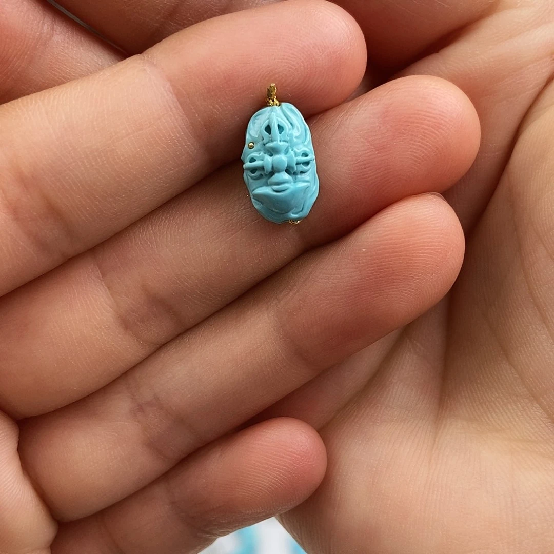 未镶嵌绿松石珠宝奇石