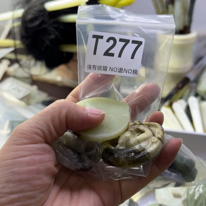 蛇纹石玉发饰合金果****h