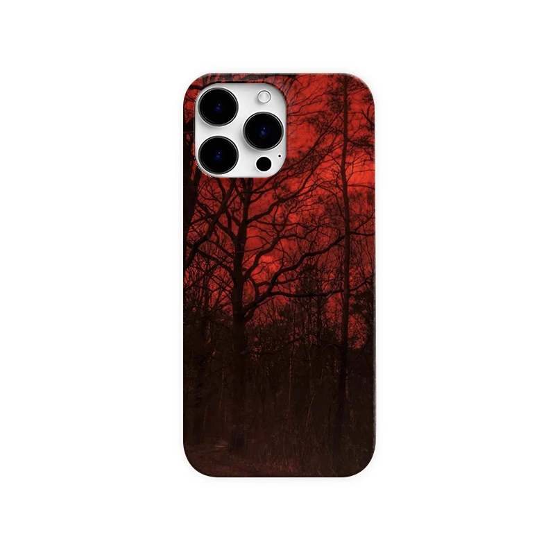 血色枯树手机壳适用于苹果14promax小众16/15pro小米华为荣耀vivo