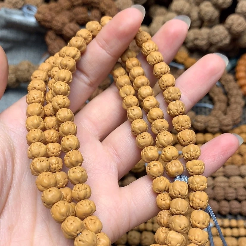 原桩佛手108颗12mm五爪金龙爆肉小金刚菩提子