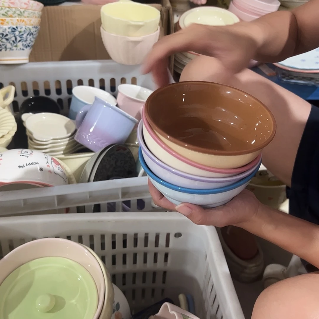 瓷片葫芦碗4个微瑕