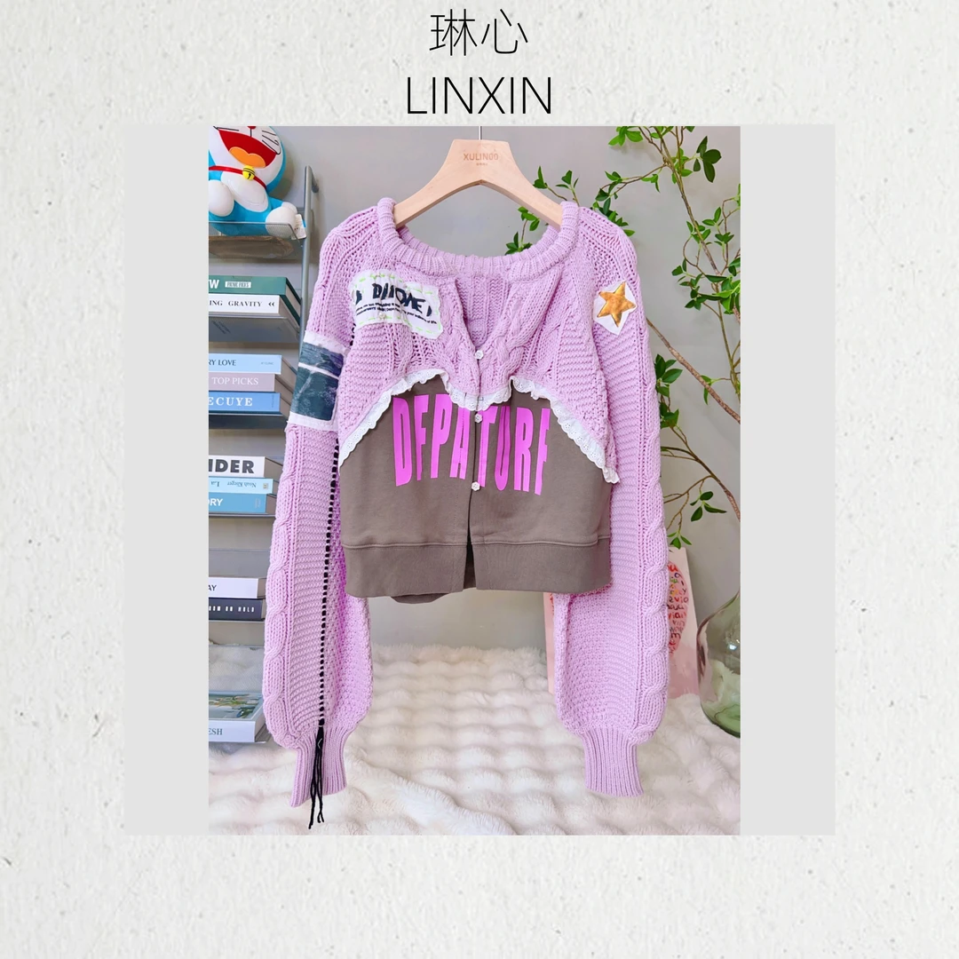 | 早秋高级感百搭打底衫拉链针织衫女 8494