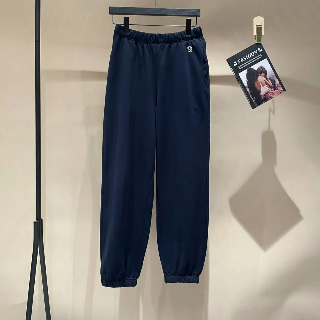 VV&AA 秋冬新款logo弹力束口休闲裤 D3604