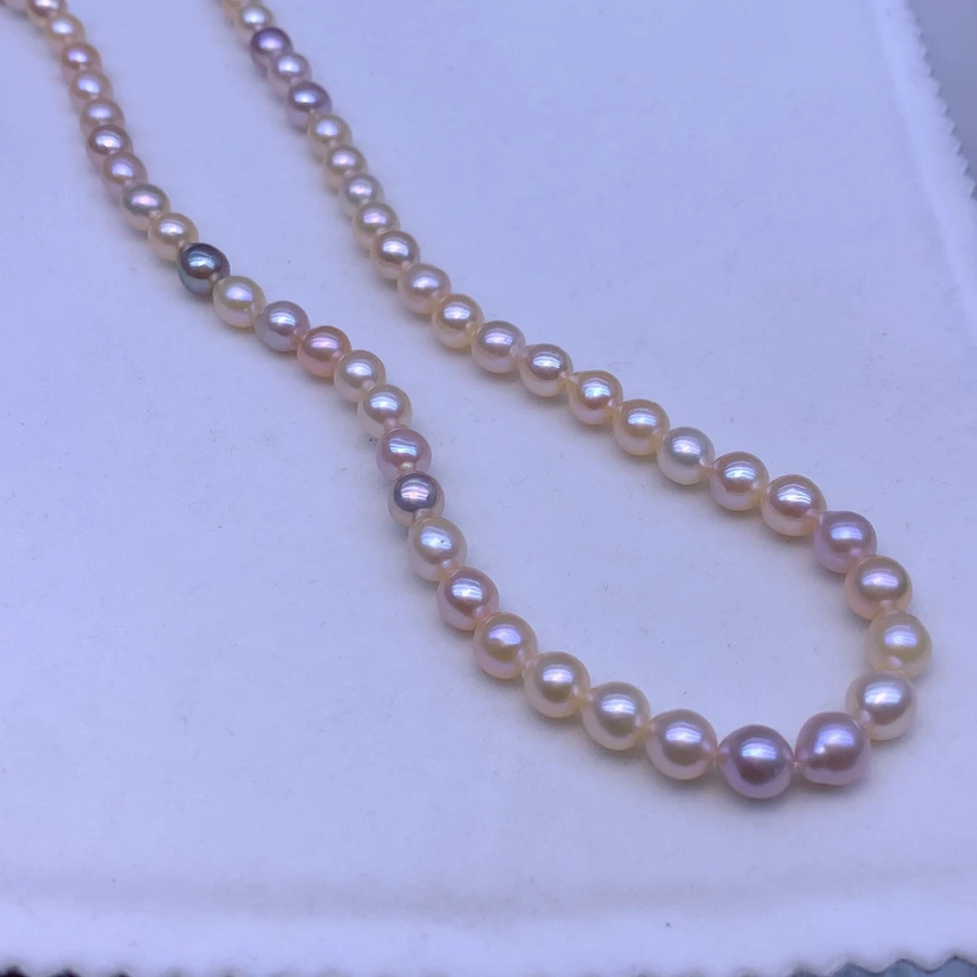 【闪购商品】淡水珍珠颈饰银S925镶嵌缓*