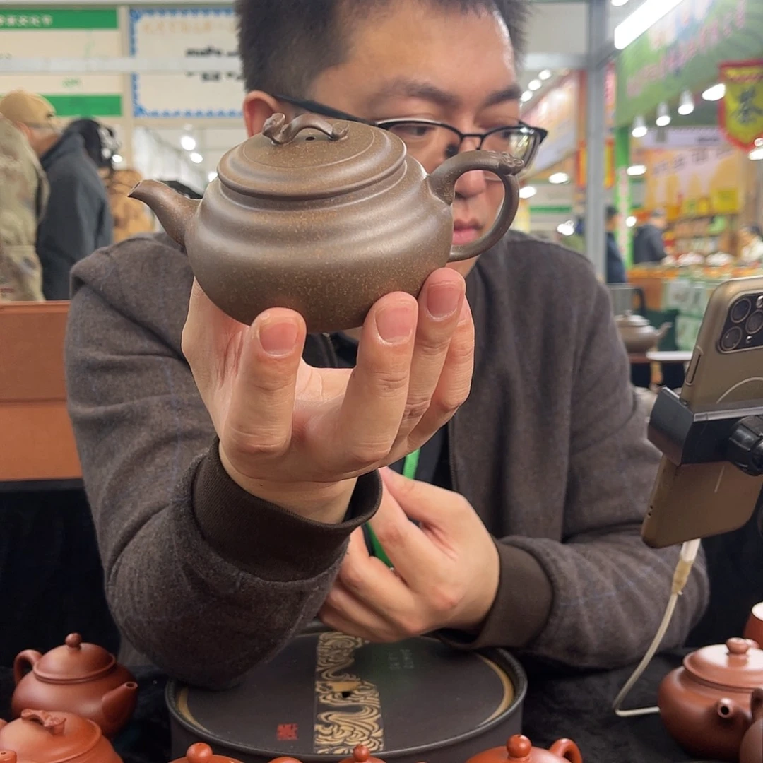 浮***欢紫砂茶杯还原烧如意壶！200CC