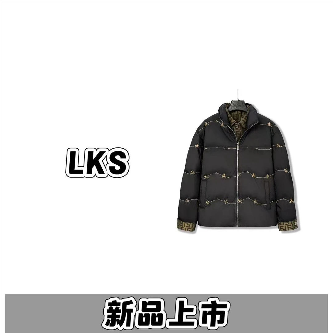 2455（X)-2025年冬款新款轻奢外套男款保暖百搭立领宽松外套