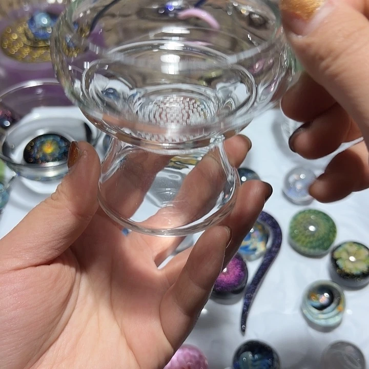玻璃茶器茶漏浅玉