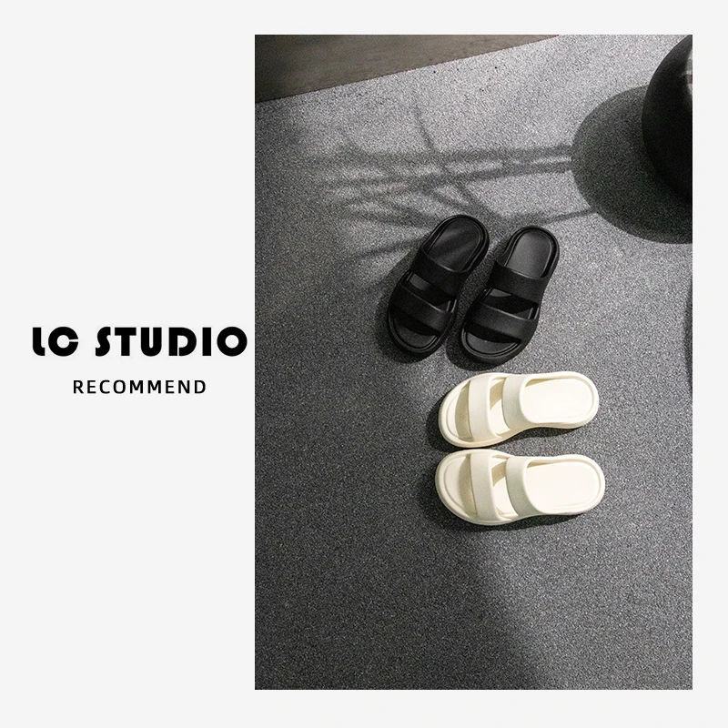 【老曹说鞋】轻便发泡底拖鞋女夏季松糕厚底凉拖外穿沙滩鞋同款