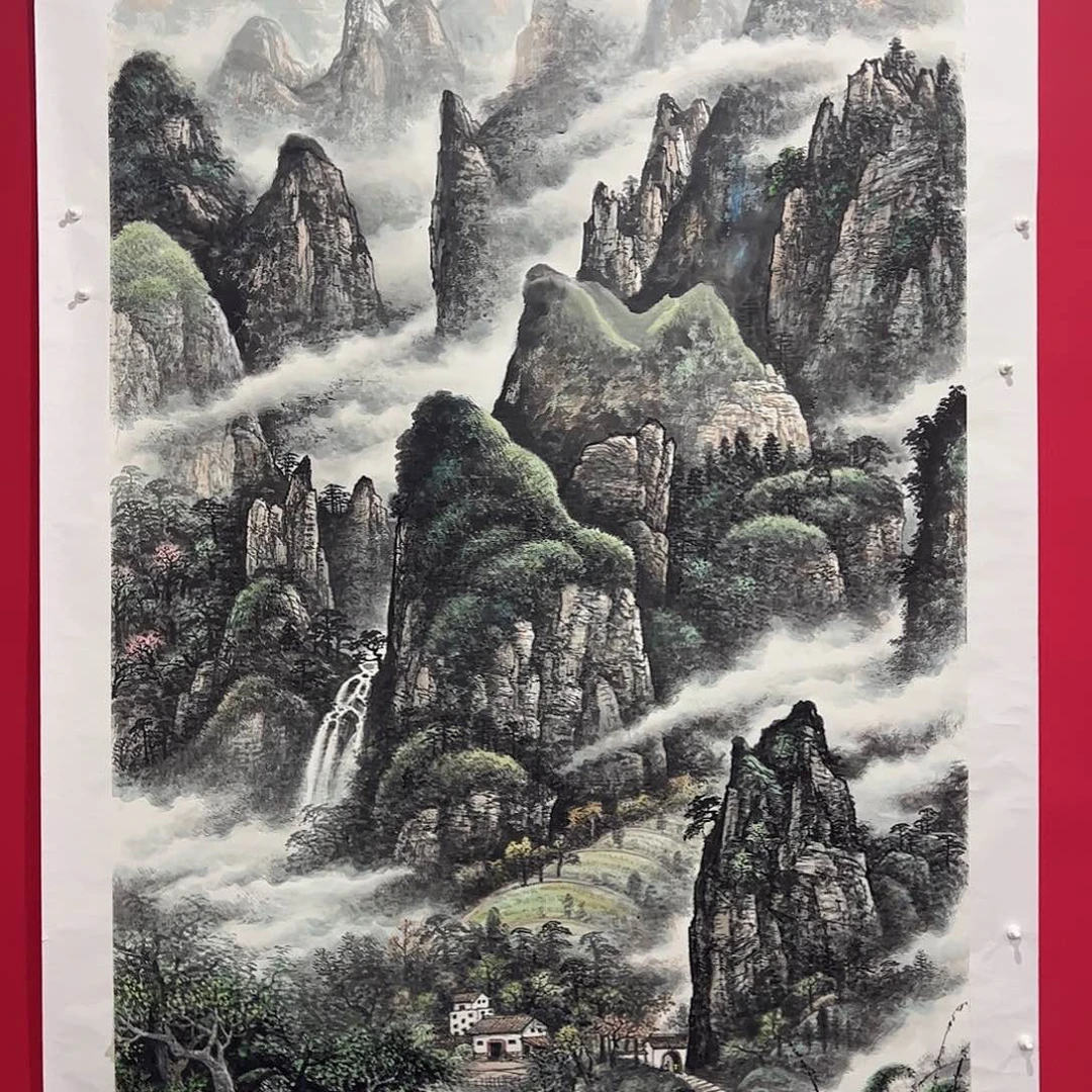 清***骨国画蒋荣生老师展览原作