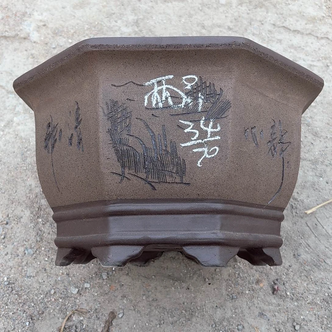 紫砂宜兴紫砂花盆，现货发