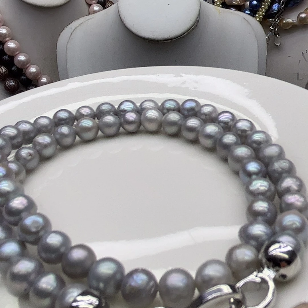 淡水珍珠钛钢颈饰