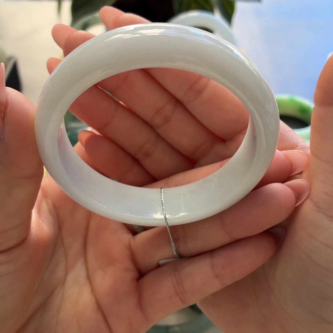 翡翠未镶嵌手镯天然