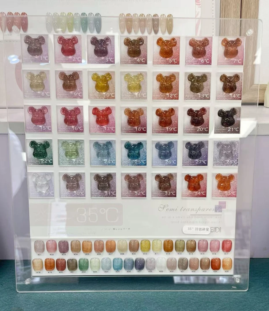 35色玲珑碎星超闪超亮碎钻甲油胶美甲店开店专用