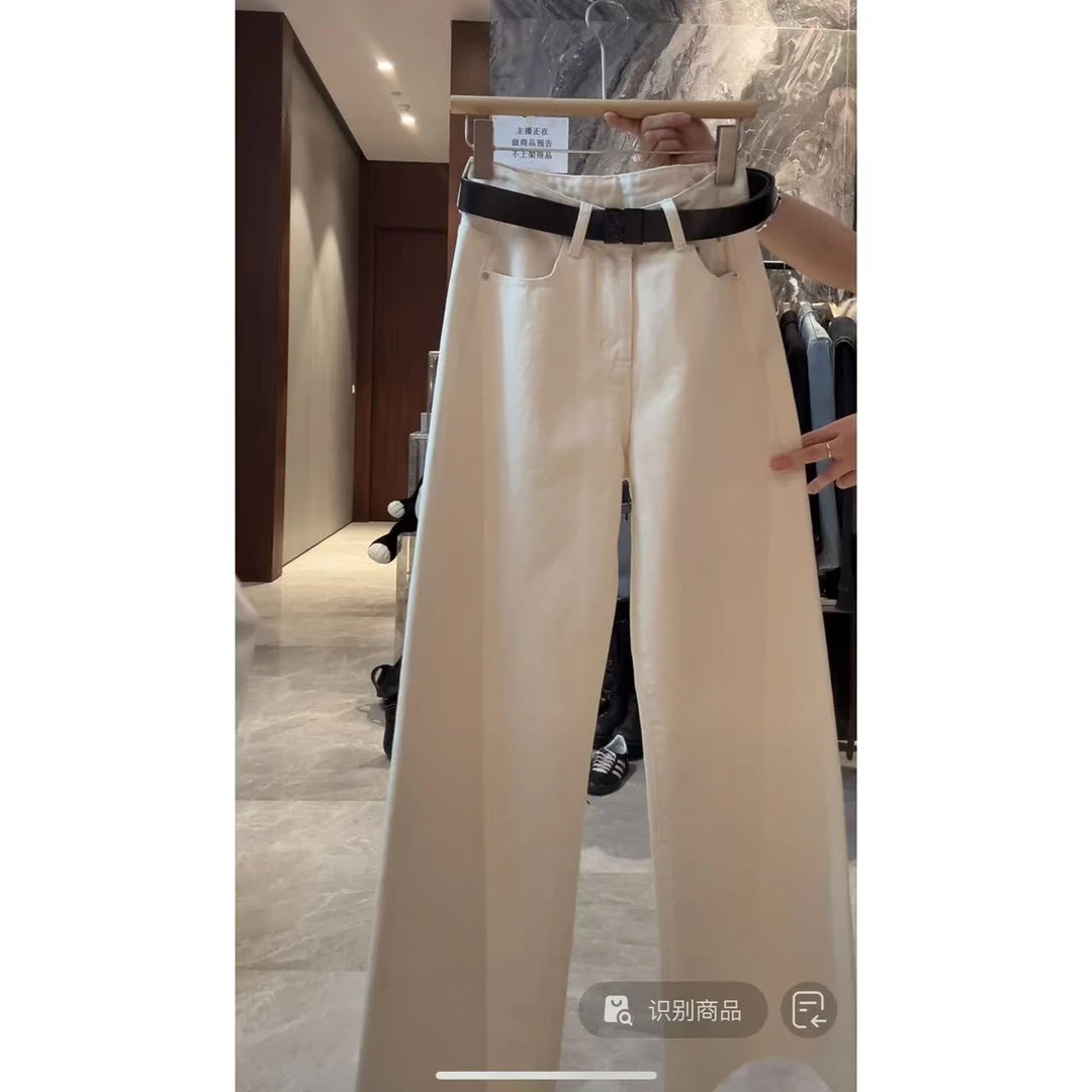 徐秋阳  原胚白牛  秋冬新款百搭时尚秀休闲显瘦唐装牛仔裤79006
